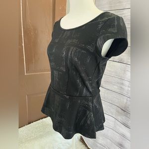The Limited- Black short sleeve blouse - Size small